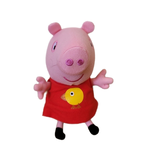Other - Peppa Pig Plush 8" Stuffed Animal Pink Duck Shirt